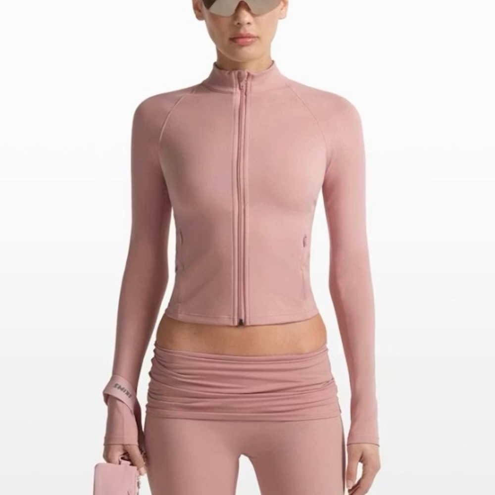 Nike X Skims | Small | MOCK NECK FULL ZIP JACKET | New | Himalayan